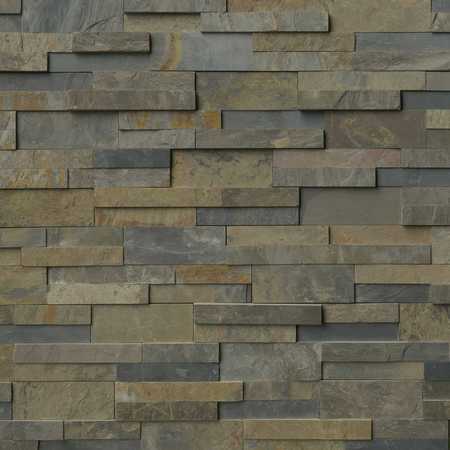 MSI Rustic Gold Splitface Ledger Panel 6 In. X 24 In. Natural Slate Wall Tile, 6PK ZOR-PNL-0079